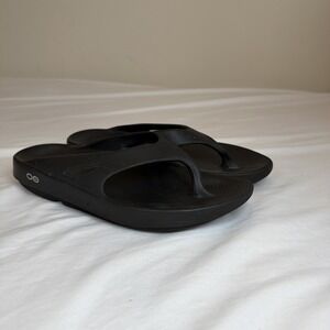 OOFOS OOriginal Flip Flops Unisex US 9W-7M Black Comfort Slip On Sandals EU40
